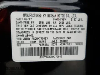2017 Infiniti M37 with VIN JN1BY1AR0HM770663, listed as a Copart auction lot 54260265 with 126,965 mi miles and Salvage Title. Bid and sale history available at carsss.com. Image 12.