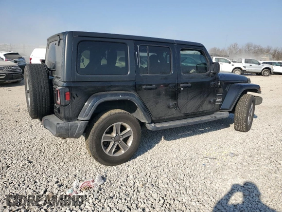 2021 Jeep Wrangler Unlimited Sahara with VIN 1C4HJXEN8MW668130, listed as a Copart auction lot 49049685 with Not provided miles and Salvage title. Bid and sale history available at DreamBid. Image 3.