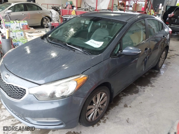 2014 Kia Forte LX with VIN KNAFX4A69E5237321, listed as a IAAI auction lot 41534280 with 100,810 mi miles. Bid and sale history available at carsss.com. Image 2.