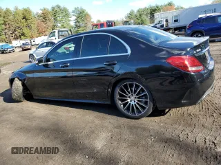 2015 Mercedes-Benz C 300 with VIN 55SWF4JB1FU053332, listed as a Copart auction lot 78577674 with 106,445 mi miles and Salvage Title. Bid and sale history available at carsss.com. Image 2.