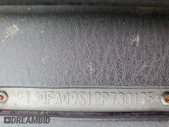 2002 Jeep Wrangler Sport with VIN 1J4FA49S12P730135, listed as a Copart auction lot 54477835 with 148,153 mi miles and Salvage title. Bid and sale history available at DreamBid. Image 13.