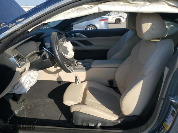2023 BMW 4 Series 430i xDrive with VIN WBA73AP09PCL95500, listed as a Copart auction lot 75218424 with 0 mi miles and Salvage Title. Bid and sale history available at carsss.com. Image 7.