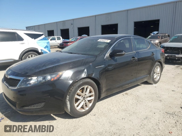 2011 Kia Optima LX with VIN KNAGM4A75B5056623, listed as a Copart auction lot 55248075 with Not Provided miles and Clean Title. Bid and sale history available at carsss.com. Image 1.