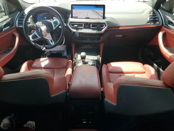 2022 BMW X4 M with VIN 5YM23EC03N9M58487, listed as a Copart auction lot 68849224 with 22827 miles and Salvage Title. Bid and sale history available at carsss.com. Image 8.