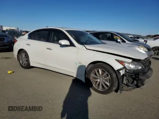 2016 Infiniti Q50 2.0t Premium with VIN JN1CV7AR4GM250223, listed as a Copart auction lot 88310915 with 94,987 mi miles and Salvage Title. Bid and sale history available at carsss.com. Image 4.