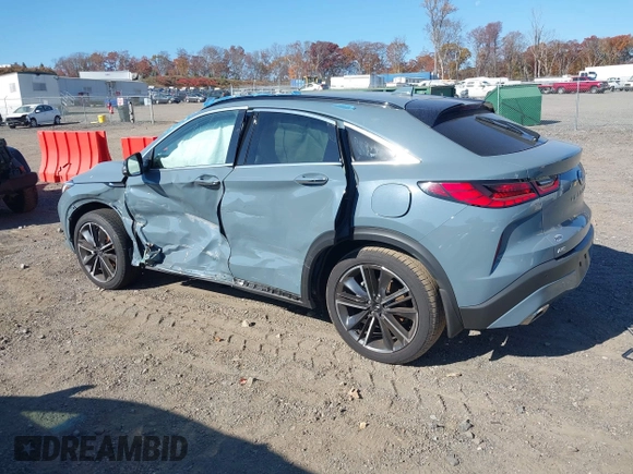 2023 Infiniti QX55 Essential with VIN 3PCAJ5KR6PF115918, listed as a IAAI auction lot 40584505 with 8,229 mi miles and . Bid and sale history available at DreamBid. Image 3.