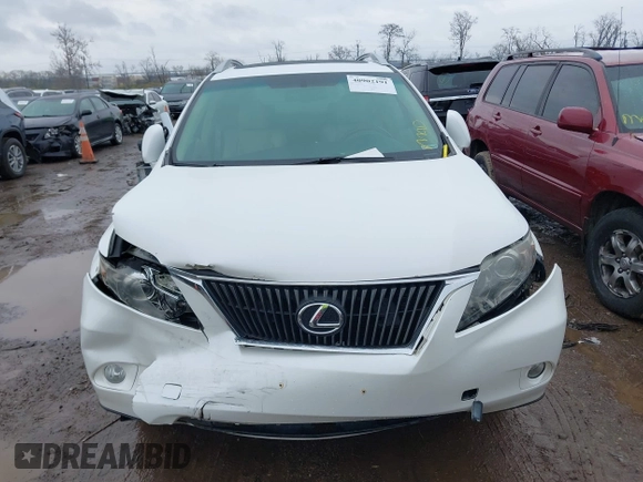 2010 Lexus RX 350 with VIN 2T2ZK1BA2AC011341, listed as a IAAI auction lot 40902191 with 191,941 mi miles. Bid and sale history available at carsss.com. Image 12.