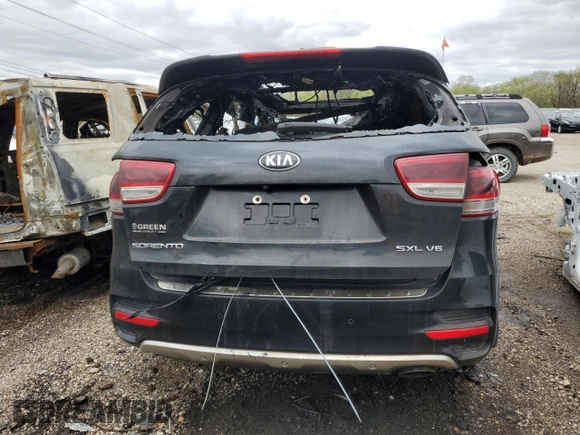 2017 Kia Sorento SX with VIN 5XYPKDA5XHG306042, listed as a Copart auction lot 53890765 with Not provided miles and Non repairable. Bid and sale history available at DreamBid. Image 6.