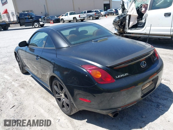2004 Lexus SC 430 with VIN JTHFN48YX40055542, listed as a IAAI auction lot 41965650 with 204,228 mi miles and . Bid and sale history available at DreamBid. Image 3.