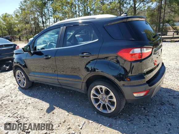 2019 Ford EcoSport Titanium z VIN MAJ3S2KE8KC278227, wystawiony jako Copart lot #46604965 z przebiegiem 59 390 mil mil oraz Czysty tytuł • Clean title. Historia ofert i sprzedaży dostępna na DreamBid. Obrazek 2.