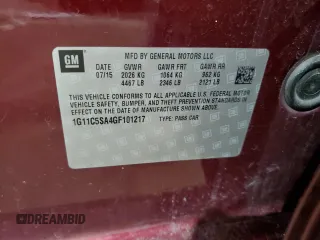 2016 Chevrolet Malibu Limited LT with VIN 1G11C5SA4GF101217, listed as a Copart auction lot 76264364 with 82,865 mi miles and Clean Title. Bid and sale history available at carsss.com. Image 12.