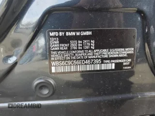 2014 BMW M6 z VIN WBS6C9C56ED467395, wystawiony jako Copart lot #45427405 z przebiegiem 91 506 mil mil oraz Szkoda całkowita • Salvage title. Historia ofert i sprzedaży dostępna na DreamBid. Obrazek 12.