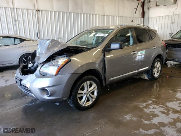 2015 Nissan Rogue Select S with VIN JN8AS5MV8FW752850, listed as a Copart auction lot 53281445 with 164,147 mi miles and Non Repairable. Bid and sale history available at carsss.com. Image 1.