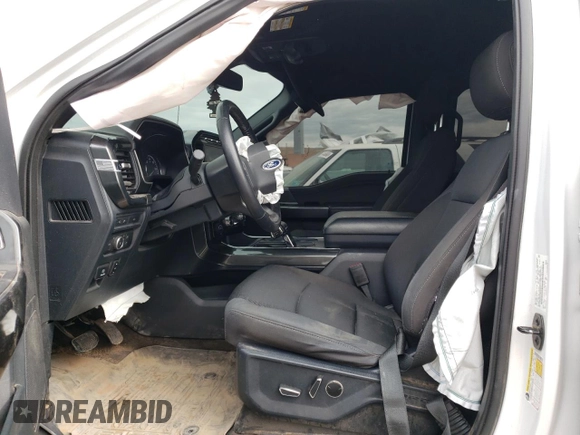 2021 Ford F-150 XL with VIN 1FTFW1E51MFB62435, listed as a Copart auction lot 54403394 with 0 mi miles and Salvage Title. Bid and sale history available at carsss.com. Image 7.