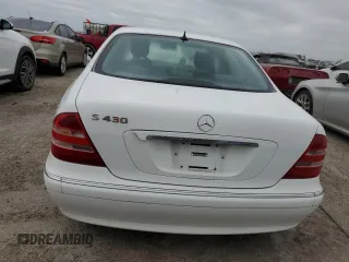 2000 Mercedes-Benz S-Class with VIN WDBNG70J3YA107826, listed as a Copart auction lot 75091674 with 0 mi miles and Non Repairable. Bid and sale history available at carsss.com. Image 6.