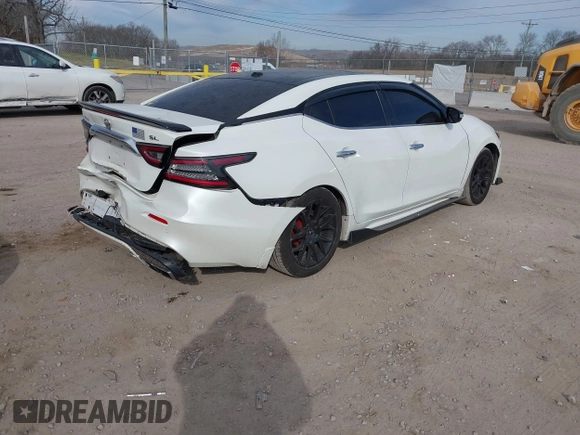 2019 Nissan Maxima SV with VIN 1N4AA6AV7KC383974, listed as a IAAI auction lot 41660286 with 86,682 mi miles and . Bid and sale history available at DreamBid. Image 4.