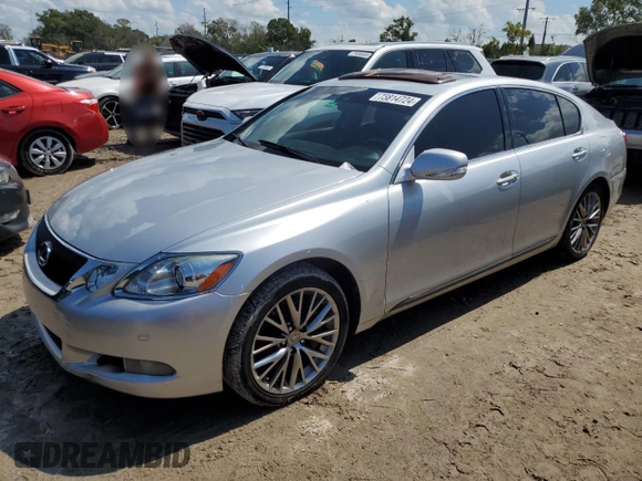2008 Lexus GS 350 with VIN JTHCE96S280014374, listed as a Copart auction lot 73814724 with 0 mi miles and Salvage Title. Bid and sale history available at carsss.com. Image 1.