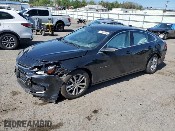 2017 Chevrolet Malibu LT with VIN 1G1ZE5ST9HF226729, listed as a Copart auction lot 54480345 with 154,485 mi miles and Salvage Title. Bid and sale history available at DreamBid. Image 1.