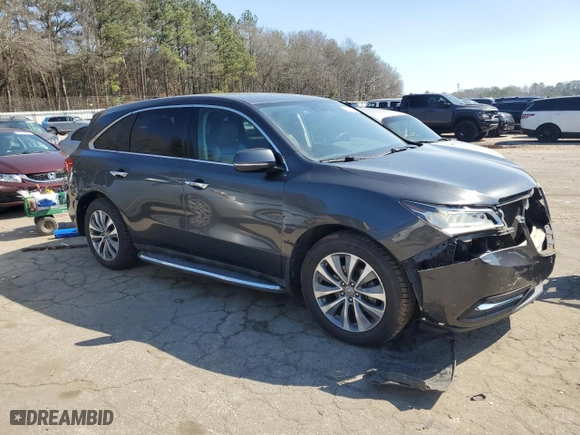2014 Acura MDX Tech Pkg with VIN 5FRYD4H43EB039629, listed as a Copart auction lot 48507365 with 308,594 mi miles and Salvage Title. Bid and sale history available at carsss.com. Image 4.