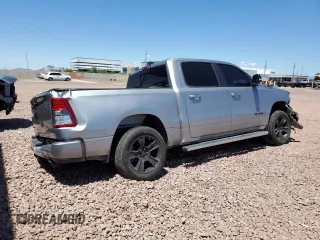 2021 Ram 1500 Lone Star with VIN 1C6RREFT2MN590066, listed as a Copart auction lot 56341115 with 9,366 mi miles and Salvage title. Bid and sale history available at DreamBid. Image 3.