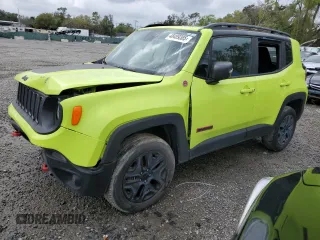 2018 Jeep Renegade Trailhawk z VIN ZACCJBCB1JPH02634, wystawiony jako Copart lot #48489385 z przebiegiem 79 973 mil mil oraz Szkoda całkowita • Salvage title. Historia ofert i sprzedaży dostępna na DreamBid. Obrazek 1.