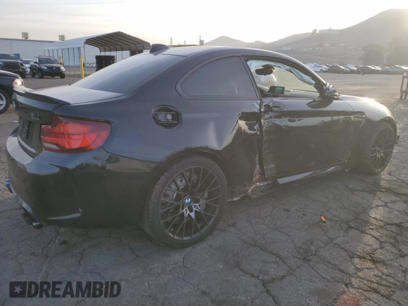 2020 BMW M2 Competition with VIN WBS2U7C08L7E13485, listed as a Copart auction lot 87297134 with 40,260 mi miles and Salvage Title. Bid and sale history available at carsss.com. Image 3.