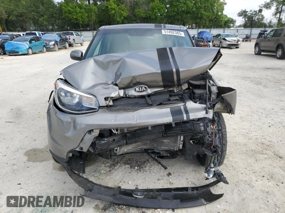 2016 Kia Soul with VIN KNDJN2A28G7355503, listed as a Copart auction lot 51492385 with 92,207 mi miles and Salvage Title. Bid and sale history available at carsss.com. Image 5.
