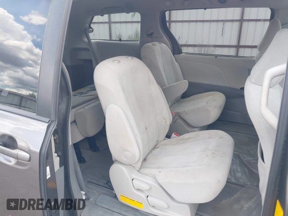 2012 Toyota Sienna LE with VIN 5TDJK3DC3CS037713, listed as a IAAI auction lot 42703815 with 208,000 mi miles and . Bid and sale history available at DreamBid. Image 8.