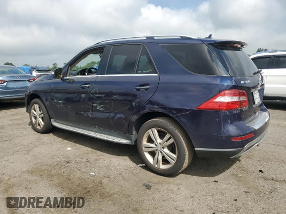 2014 Mercedes-Benz M 350 with VIN 4JGDA5HB7EA389301, listed as a Copart auction lot 63970685 with 103,248 mi miles and Salvage title. Bid and sale history available at DreamBid. Image 2.