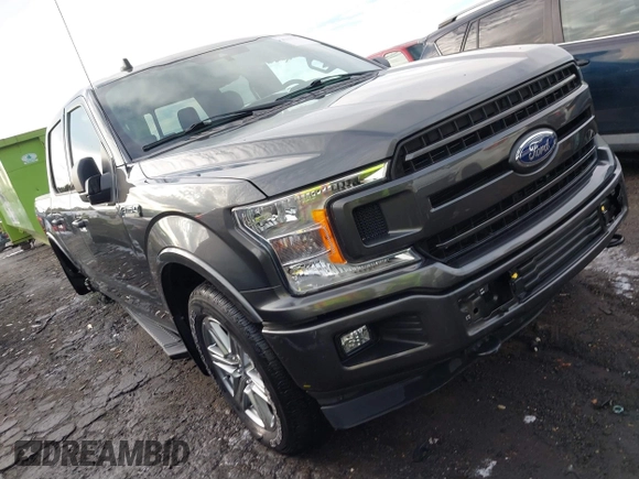 2019 Ford F-150 XL with VIN 1FTEW1E55KFD39996, listed as a IAAI auction lot 41327273 with 28,220 mi miles. Bid and sale history available at carsss.com. Image 1.