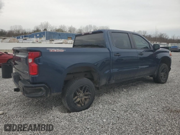 2020 Chevrolet Silverado 1500 Custom Trail Boss with VIN 1GCPYCEF8LZ264878, listed as a Copart auction lot 51793975 with 74,054 mi miles and Salvage Title. Bid and sale history available at DreamBid. Image 3.