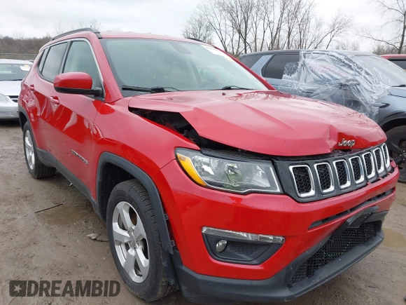 2017 Jeep Compass Latitude with VIN 3C4NJCBB4HT653125, listed as a IAAI auction lot 42006468 with Not provided miles and . Bid and sale history available at DreamBid. Image 1.
