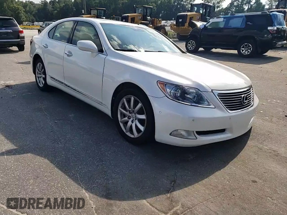 2008 Lexus LS 460 with VIN JTHBL46F485080239, listed as a Copart auction lot 64032705 with 157,873 mi miles and Salvage title. Bid and sale history available at DreamBid. Image 13.