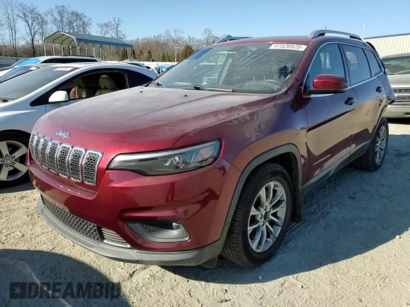 2019 Jeep Cherokee Latitude Plus with VIN 1C4PJLLB5KD479411, listed as a Copart auction lot 47528525 with 76,478 mi miles and Salvage Title. Bid and sale history available at DreamBid. Image 11.