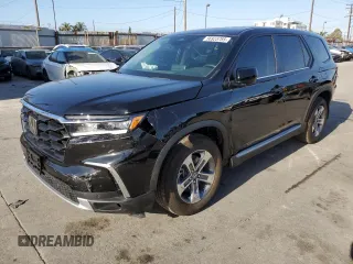 2025 Honda Pilot EX-L z VIN 5FNYG1H4XSB104401, wystawiony jako Copart lot #56923785 z przebiegiem 1 241 mil mil oraz Szkoda całkowita • Salvage title. Historia ofert i sprzedaży dostępna na DreamBid. Obrazek 1.