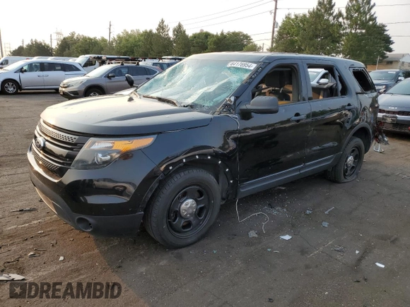 2014 Ford Utility Police Interceptor with VIN 1FM5K8AR3EGC27060, listed as a Copart auction lot 64176954 with 0 mi miles and Clean Title. Bid and sale history available at carsss.com. Image 1.