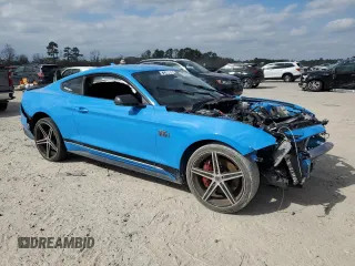 2022 Ford Mustang Mach 1 with VIN 1FA6P8R0XN5551110, listed as a Copart auction lot 43288855 with Not provided miles and Salvage title. Bid and sale history available at DreamBid. Image 4.