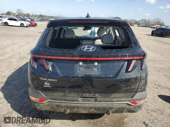 2024 Hyundai Tucson SEL with VIN 5NMJF3DE9RH376560, listed as a Copart auction lot 47667465 with 21,465 mi miles and Non Repairable. Bid and sale history available at carsss.com. Image 6.