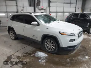 2014 Jeep Cherokee Limited with VIN 1C4PJLDS3EW283569, listed as a IAAI auction lot 41589298 with 128,307 mi miles. Bid and sale history available at carsss.com. Image 1.