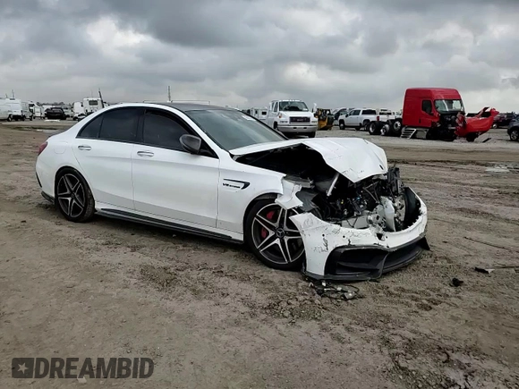 2016 Mercedes-Benz C 63 S AMG with VIN 55SWF8HB3GU100097, listed as a Copart auction lot 43960735 with Not provided miles and Salvage title. Bid and sale history available at DreamBid. Image 10.