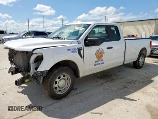 2023 Ford F-150 XL with VIN 1FTEX1C50PKF59058, listed as a Copart auction lot 55945495 with 46,082 mi miles and Salvage title. Bid and sale history available at DreamBid. Image 1.