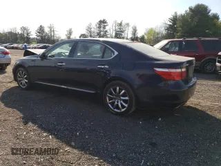 2008 Lexus LS 460 LWB with VIN JTHGL46FX85027700, listed as a Copart auction lot 54122595 with 198,182 mi miles and Salvage Title. Bid and sale history available at carsss.com. Image 2.