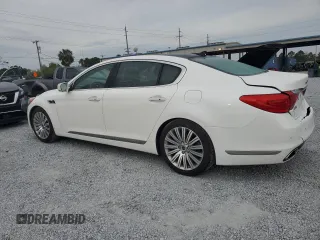 2015 Kia K900 Premium with VIN KNALU4D45F6027476, listed as a Copart auction lot 50140015 with 63,862 mi miles and Salvage Title. Bid and sale history available at carsss.com. Image 2.