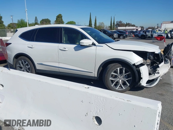 2022 Acura MDX w/Technology Package with VIN 5J8YD9H48NL000743, listed as a IAAI auction lot 41817644 with 69,800 mi miles. Bid and sale history available at carsss.com. Image 14.