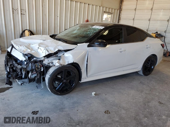 2024 Nissan Sentra SR with VIN 3N1AB8DV7RY341467, listed as a Copart auction lot 43275875 with 9,577 mi miles and Salvage title. Bid and sale history available at DreamBid. Image 1.