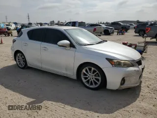2012 Lexus CT 200h with VIN JTHKD5BHXC2057097, listed as a Copart auction lot 44945065 with 257,013 mi miles and Salvage title. Bid and sale history available at DreamBid. Image 4.