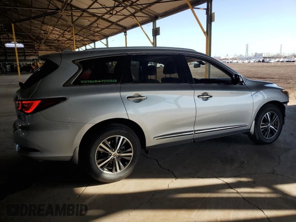 2018 Infiniti QX60 with VIN 5N1DL0MN0JC514229, listed as a Copart auction lot 75776824 with 72,564 mi miles and Salvage Title. Bid and sale history available at DreamBid. Image 3.