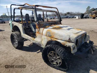 1997 Jeep Wrangler Sahara with VIN 1J4FY49S2VP526847, listed as a Copart auction lot 41883055 with 0 mi miles and Salvage Title. Bid and sale history available at carsss.com. Image 4.