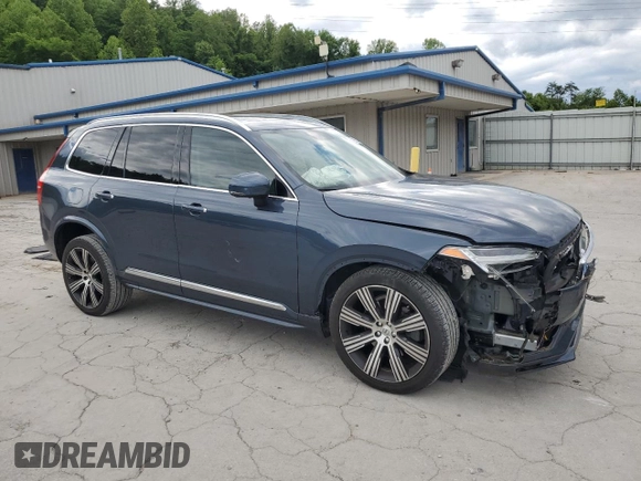 2022 Volvo XC90 Inscription with VIN YV4A221L3N1825175, listed as a Copart auction lot 57936225 with 52,499 mi miles and Salvage title. Bid and sale history available at DreamBid. Image 4.