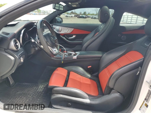 2017 Mercedes-Benz C 63 S AMG with VIN WDDWJ8HB9HF514455, listed as a Copart auction lot 59925904 with 57,638 mi miles and Salvage Title. Bid and sale history available at carsss.com. Image 7.